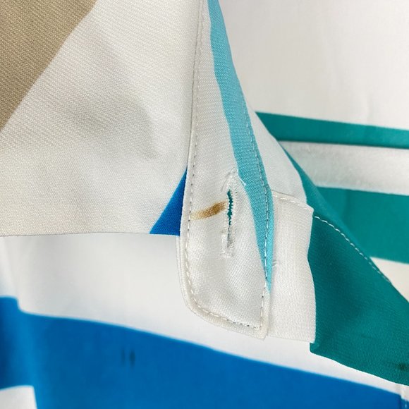 Calvin Klein Women's Multi Colour A-Line Dress With Green Belt - Picture 10 of 15